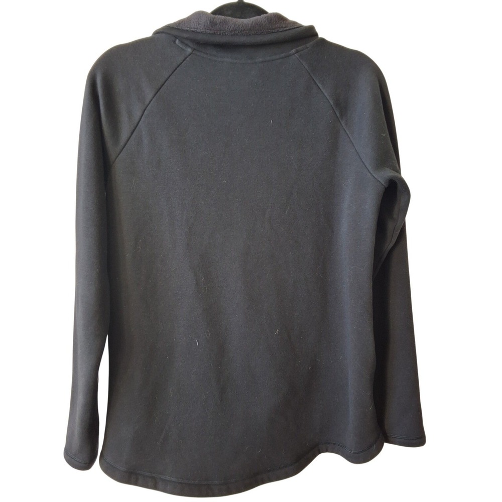 Athleta XS Feece Lined Asymmetrical Zip Pullover Sweatshirt Gorpcore Oversized - Picture 2 of 5